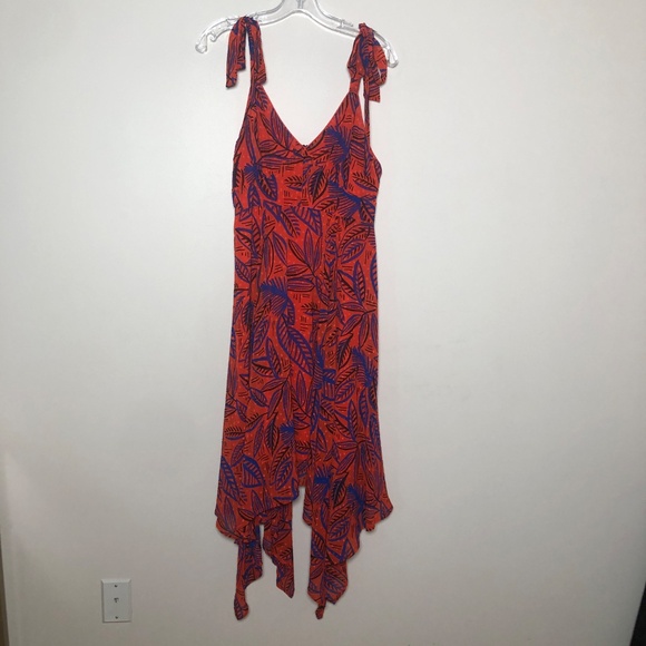 Alexis x Target Orange floral asymmetrical dress size M - Picture 11 of 11